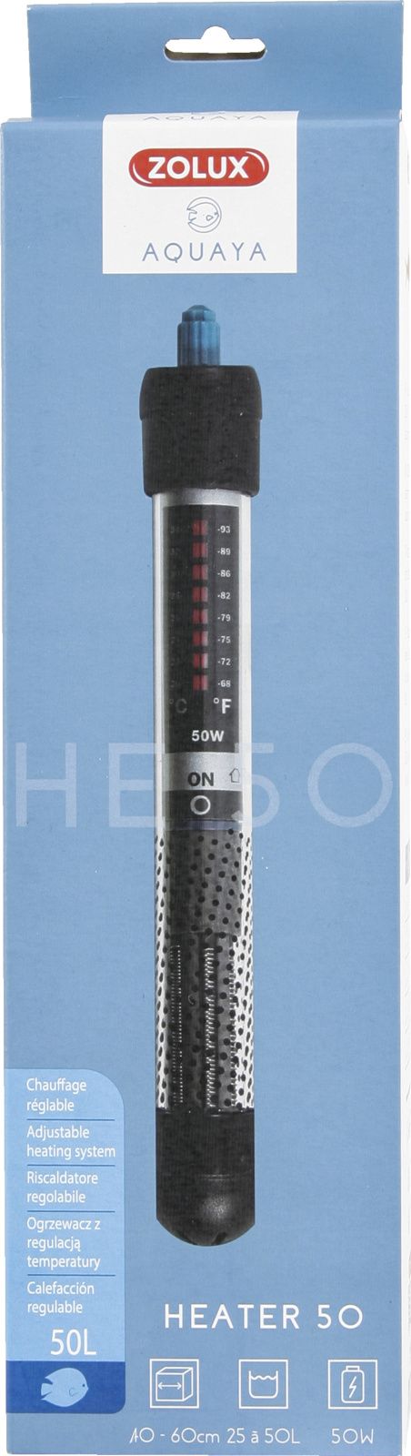 Zolux AQUAYA Heater - grzałka do akwarium 25-50 l