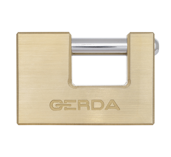 Gerda Kłódka trzpieniowa mosiężna 90mm + 3 klucze