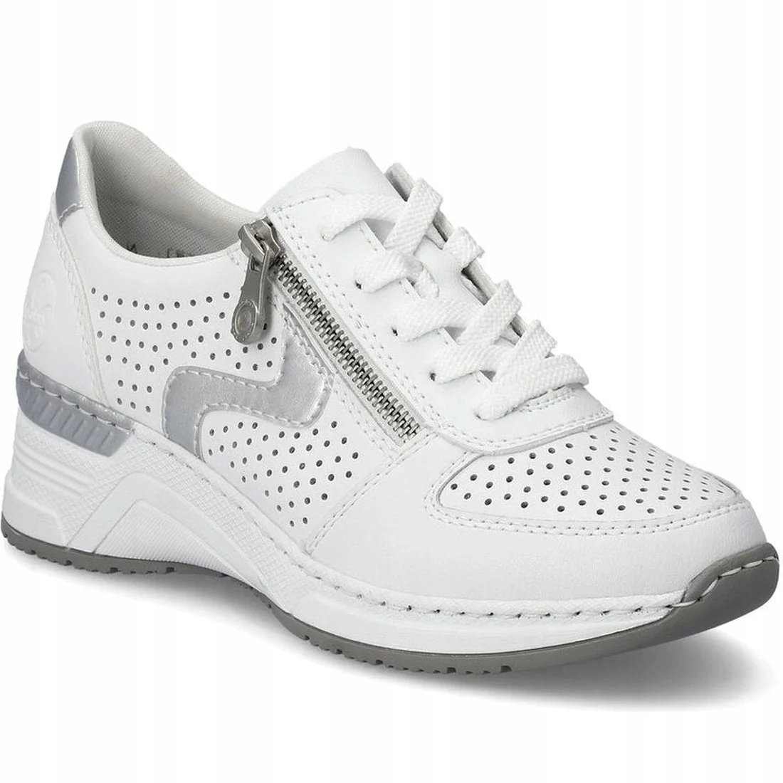 Rieker Sneakers N4340-80 białe 38