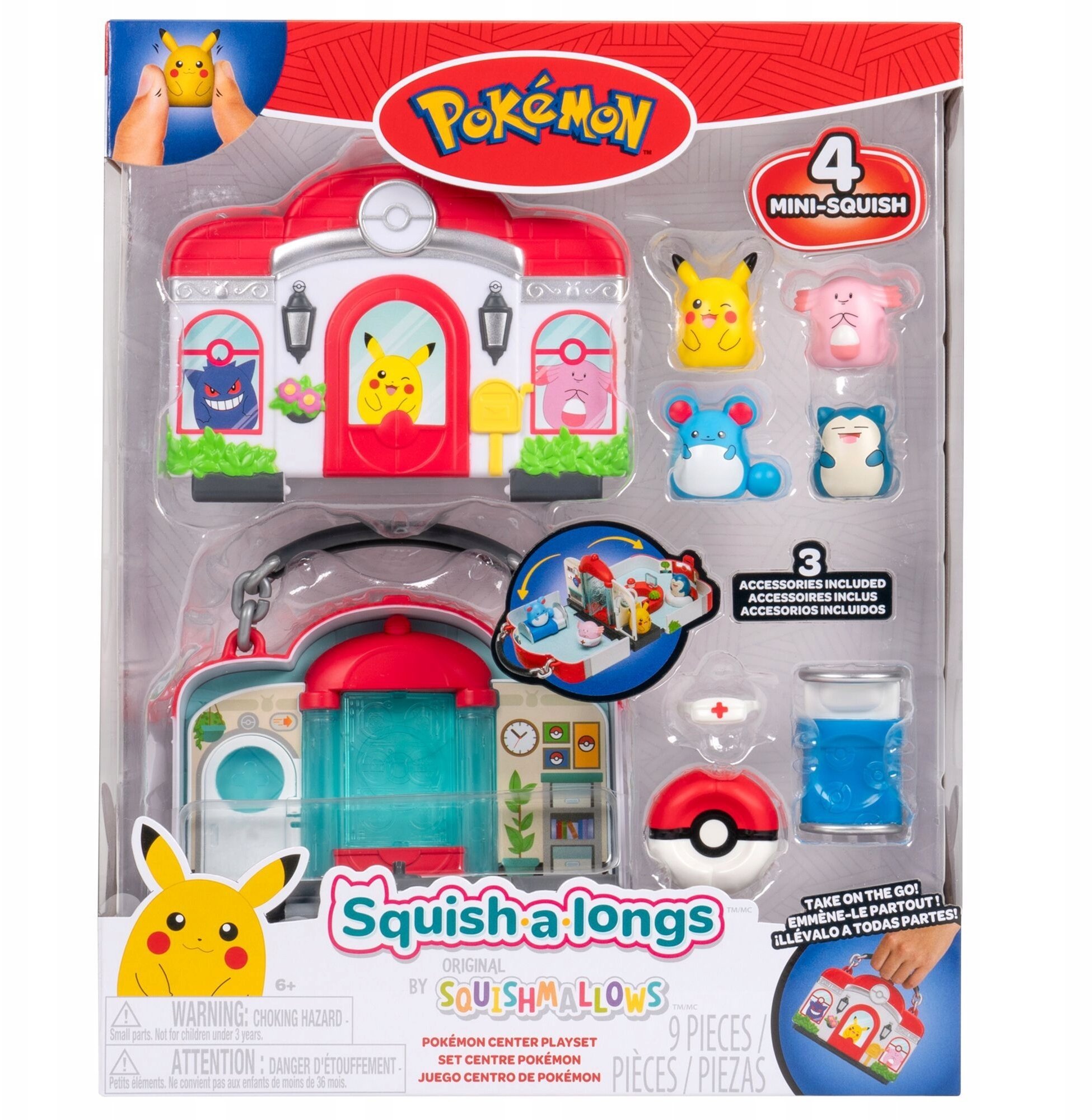 Dickie SQUISHALONGS POKEMON CENTER PLAYSET