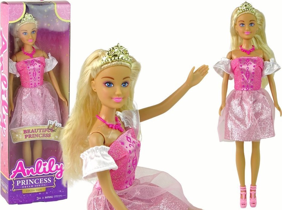 LeanToys Lalka Anlily Princess Księżniczka Różowa Królowa