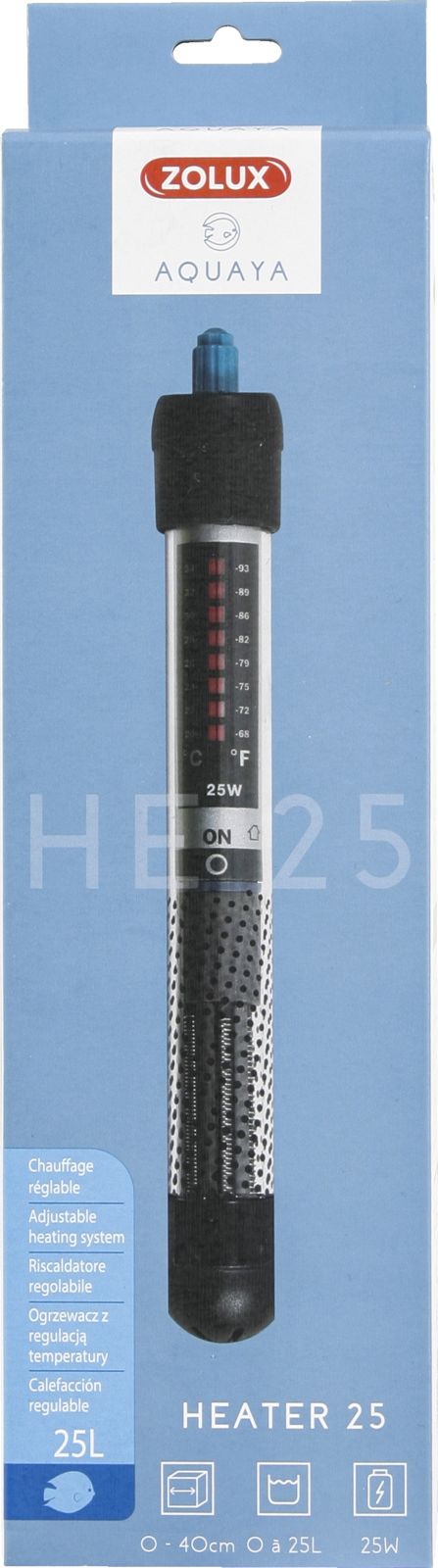 Zolux AQUAYA Heater - grzałka do akwarium 10-25 l