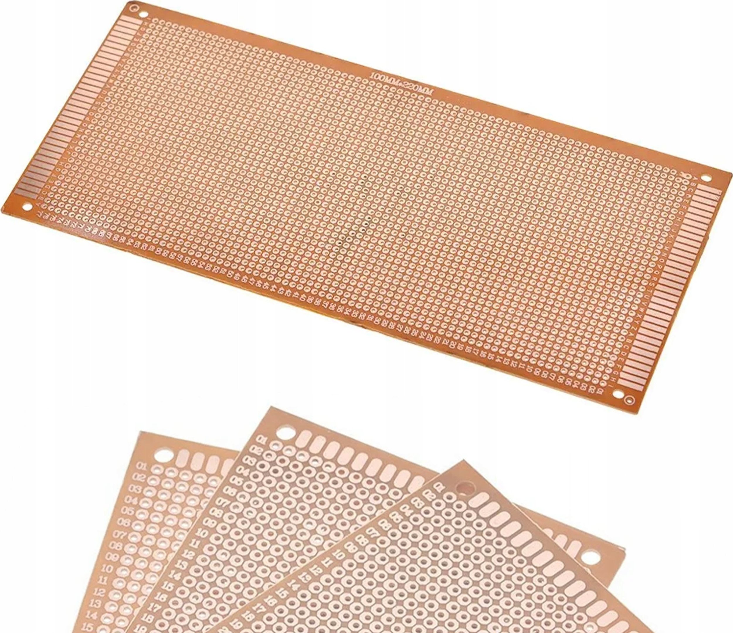 Rosfix ROSFIX JEDNOSTRONNA UNIWERSALNA PŁYTKA PROTOTYPOWA DRUKOWANA 10x22CM OTWORY