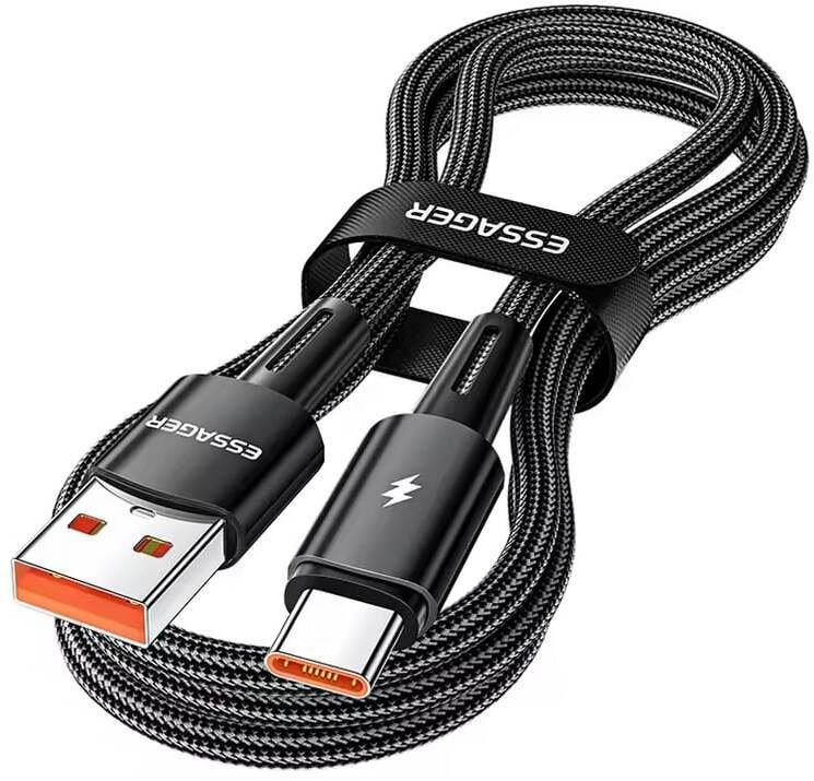 Kabel Essager USB-A do USB-C 120W 2m, 480Mb/s, szybkie ładowanie
