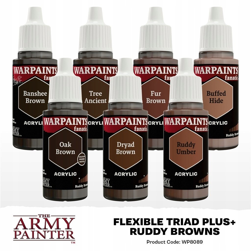 Army Painter The Army Painter: Flexible Triad PLUS+ - Ruddy Browns