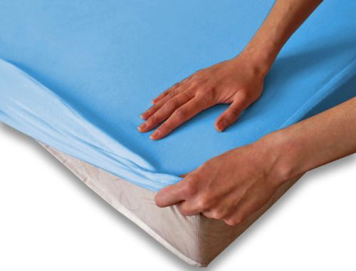 Darymex Ochronne prześcieradło z gumką SG kolor niebieski 160x200