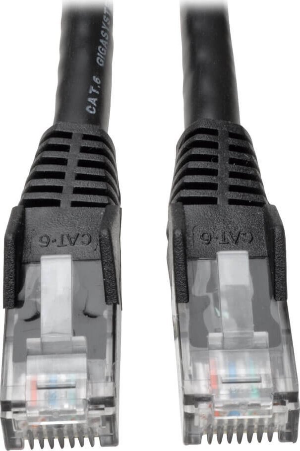Eaton Eaton Tripp Lite Series Cat6 Gigabit Snagless Molded (UTP) Ethernet Cable (RJ45 M/M), PoE, Black, 5 ft. (1.52 m) - Patch-Kabel - RJ-45 (M) zu RJ