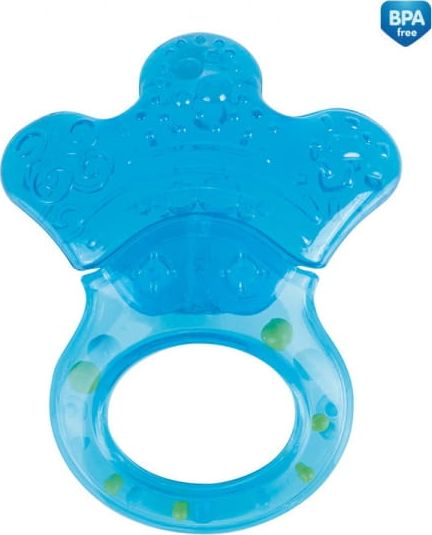 Canpol Gryzak wodny z grzechotką Łapka, niebieski 56/136 babies