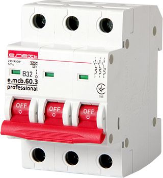 E.NEXT Wyłącznik nadprądowy e.mcb.pro.60 3P C20A 6KA (EX-P042032)