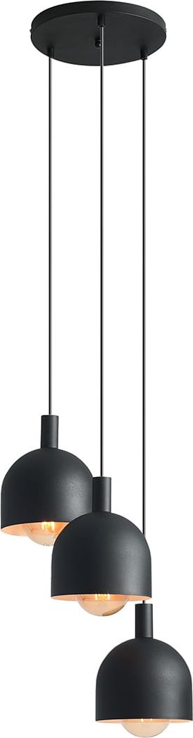 Фото - Люстра / світильник Aldex Lampa wisząca  Lampa wisząca czarna nad stół  BERYL potrójna 976 