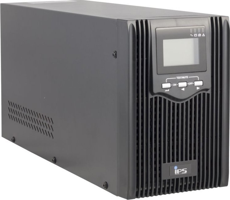 Фото - ДБЖ IPS UPS TS1-LI-2k0-MC-LCD-3x9 - Zasilacz UPS Line-Interactive, 2000VA/1600W, wbudowane akumulatory 