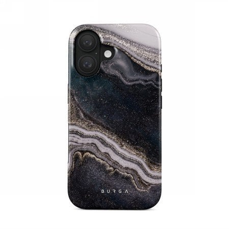 Etui Burga Tough MagSafe do iPhone 16 czarno-szare