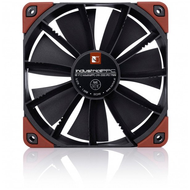 Wentylator Noctua NF-F12 industrialPPC-24V-2000 SP IP67 PWM, case fan (Kolor: CZARNY, PWM connection)