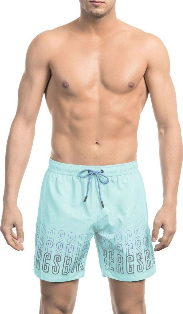 Zdjęcia - Kąpielówki / strój kąpielowy Dirk Bikkembergs Bikkembergs Modny, markowy strój kapielowy Bikkembergs Beachwear model BKK1MBM02 kolor Niebieski. Odzież męska. Sezon: 2XL 