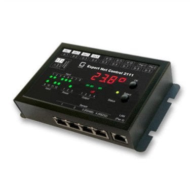 GUDE 2111-2 Expert Netcontrol 4 wyjścia przekaźnikowe, 12 pasywnych wejść sygnałowych TCP/IP, PoE