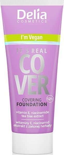 Delia Cosmetics It`s Real Cover Podkład kryjący rewitalizująco-nawilżający nr 202 Beige 30ml