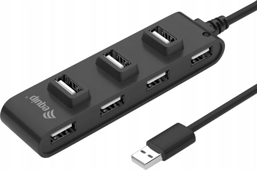 Equip Equip USB-Hub 7-Port 2.0 ->7x2.0 480Mbps o.Netzteil sw