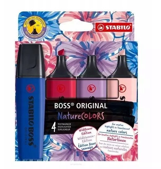 Stabilo Boss Nature Colors* Wildflower edition z 4 szt.