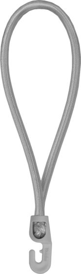 Bradas Guma elastyczna z hakiem PVC 0,4x25cm szara Bradas 5549