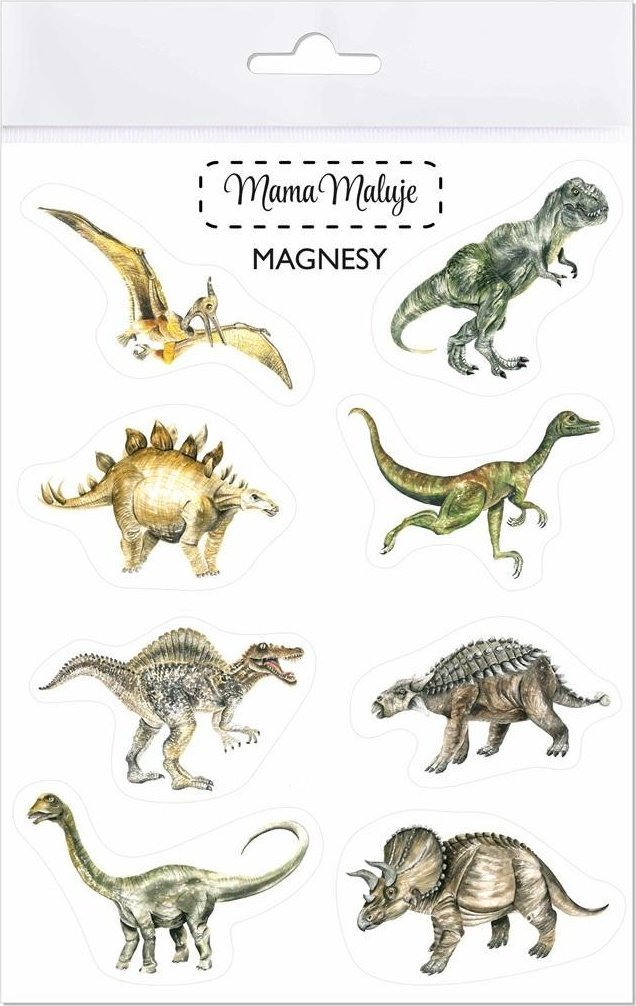 Mama Maluje Magnesy Dinozaury