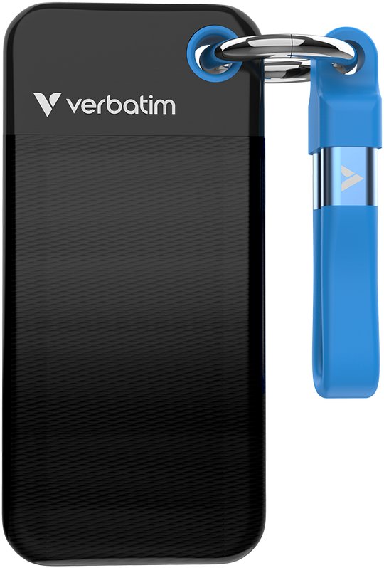 Dysk zewnętrzny SSD Verbatim Pocket 512GB Czarno-niebieski (32283)