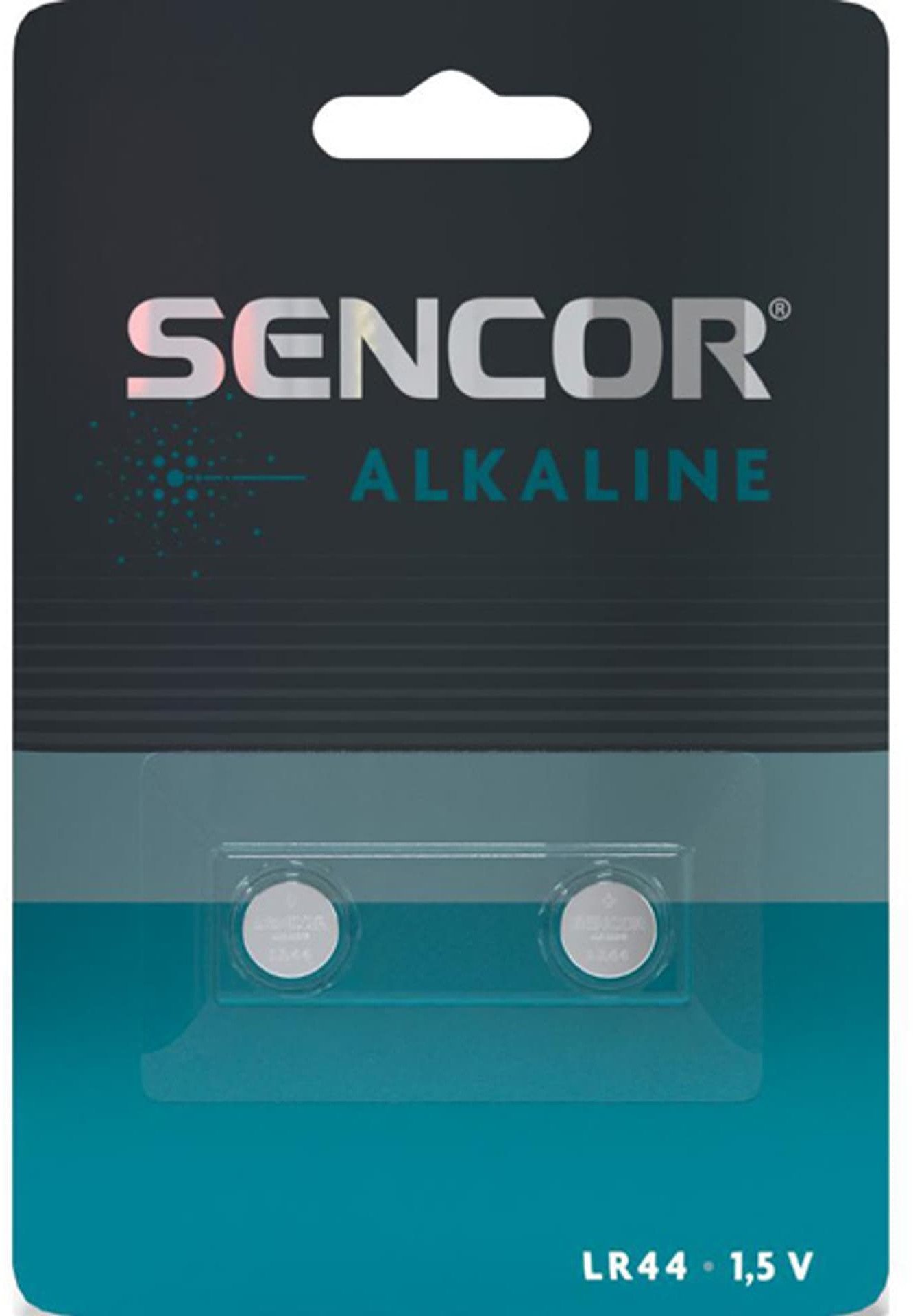 Bateria alkaliczna, LR44, LR44, 1.5V, Sencor, blistr, 2-pack