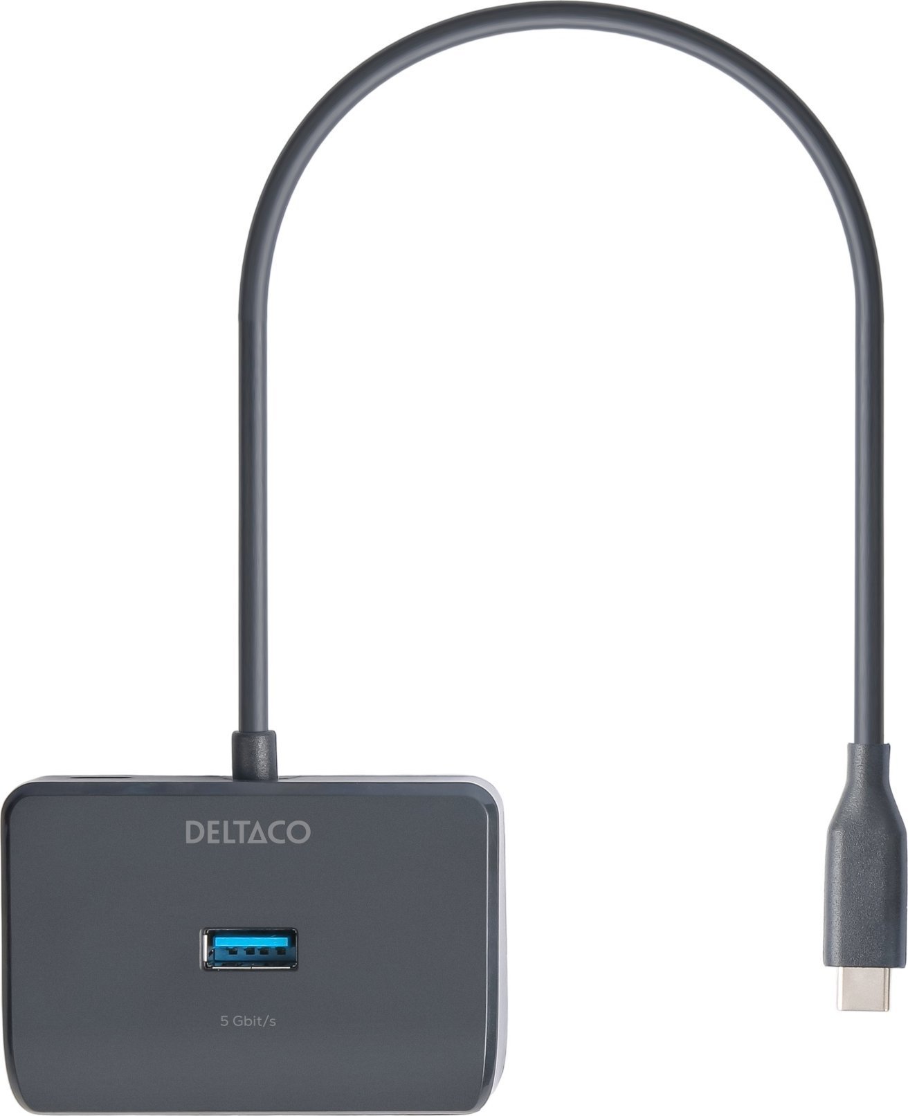 HUB USB Deltaco USB-C šakotuvas DELTACO, 5 Gbps, 4x USB-A, juodas / USBC-HUB203 / 1902428