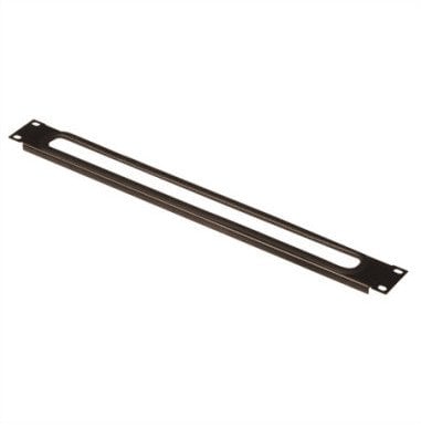 CONTEG DP-01-VENT 19 panel przelotowy, 1 U, czarny
