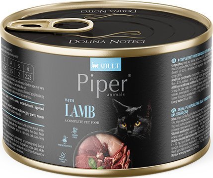 Piper Mokra karma dla kota Animals z jagnięciną 185 g