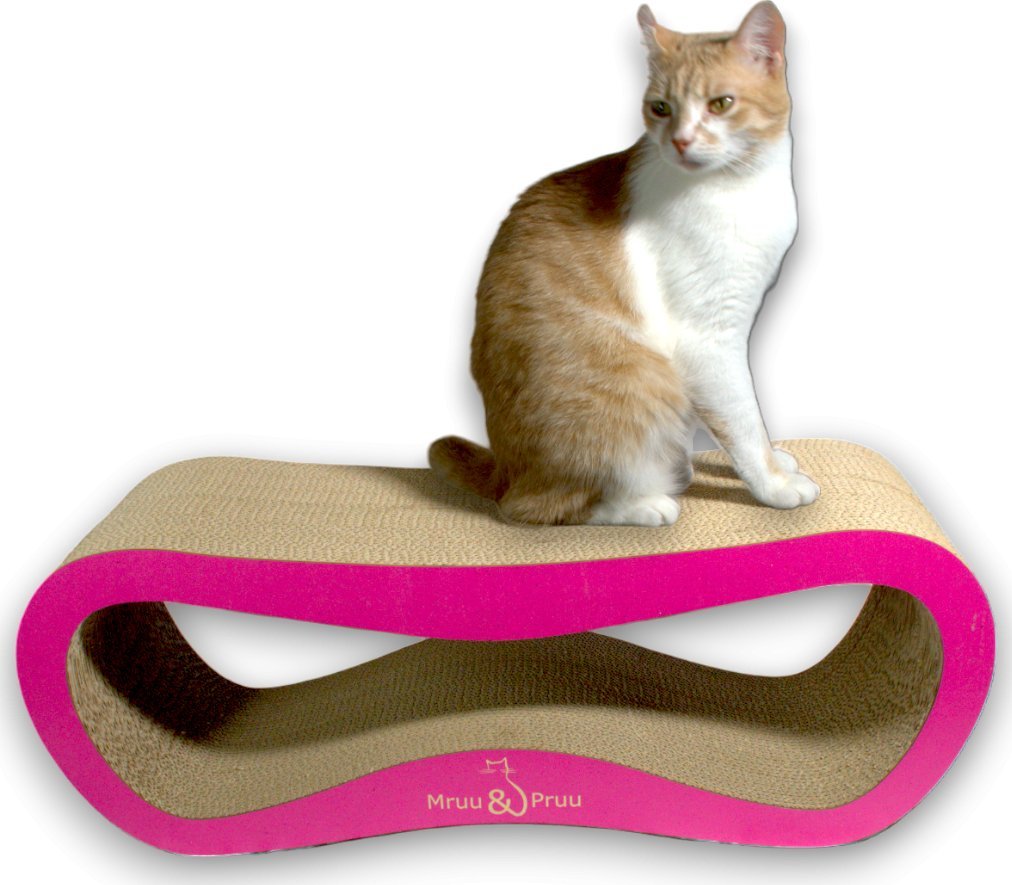 Drapak dla kota różowy mega LEON | 78x28x24 cm | MruuPruu