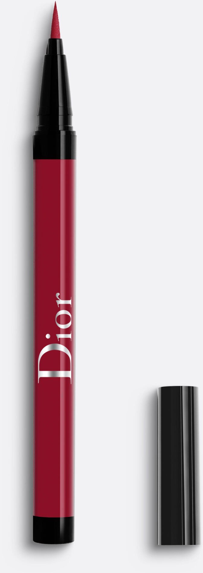 Christian Dior, Diorshow On Stage, Waterproof, Ultra-Flexible Felt Tip, Intense Color, Liquid Eyeliner, 771, Matte Burgundy, 0.55 ml For Women