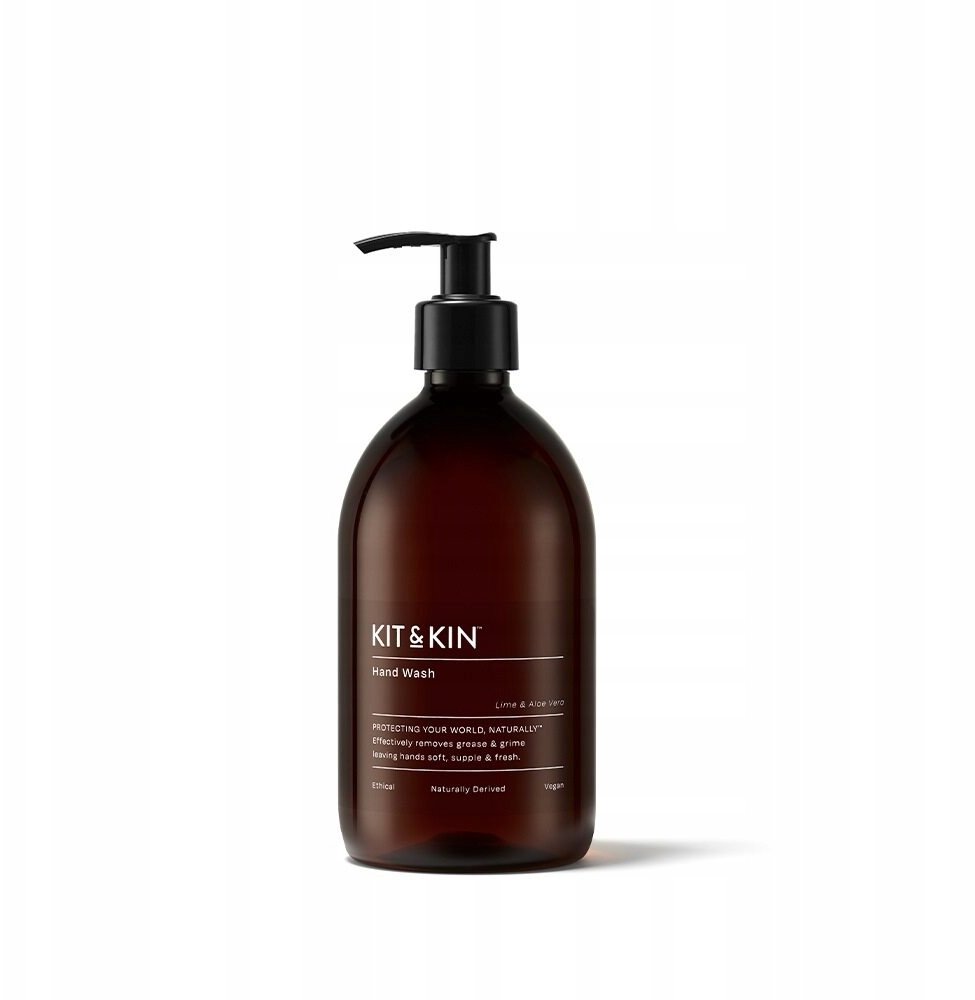 Kit & Kin Naturalne Mydło do rąk w płynie, o zapachu limonki i aloesu, 500 ml