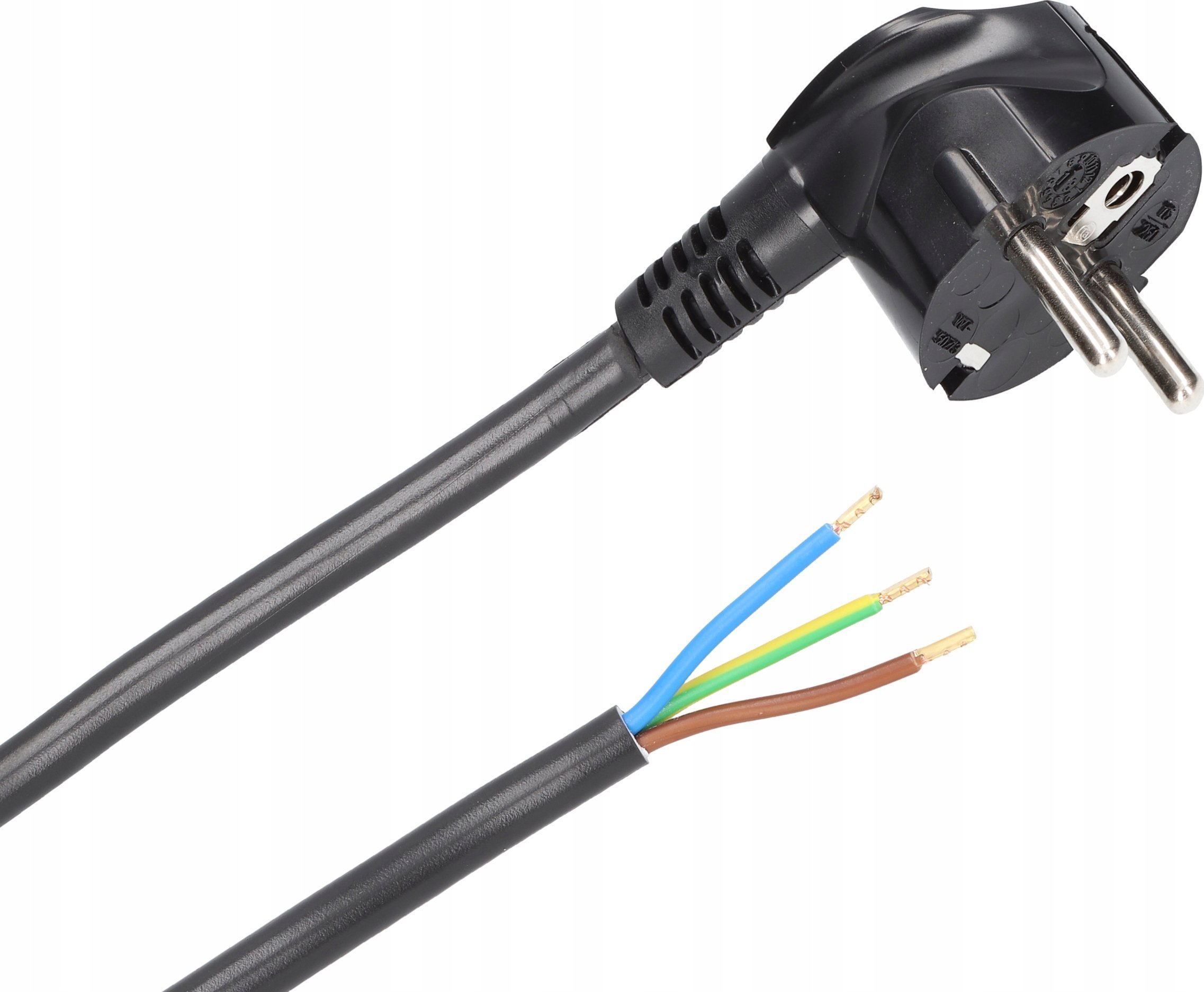Plastrol Przewód przyłączeniowy Plast-Rol W-97174 5m 3x1mm wtyczka nierozbieralna 16A UNI-SCHUCKO czarny