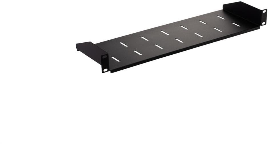 Półka stała do szafy RACK 19 cali 1U 150mm czarna