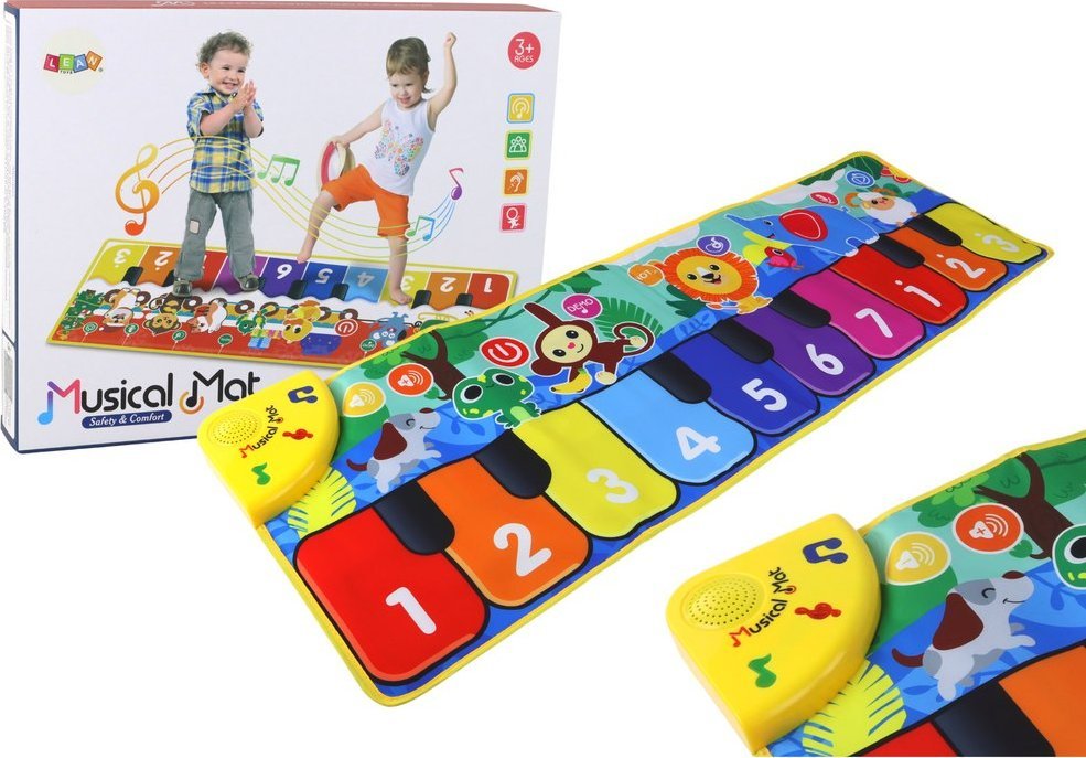 LeanToys Do Tańczenia Dźwięk Zwierzątka Mikołaj Klawisze
