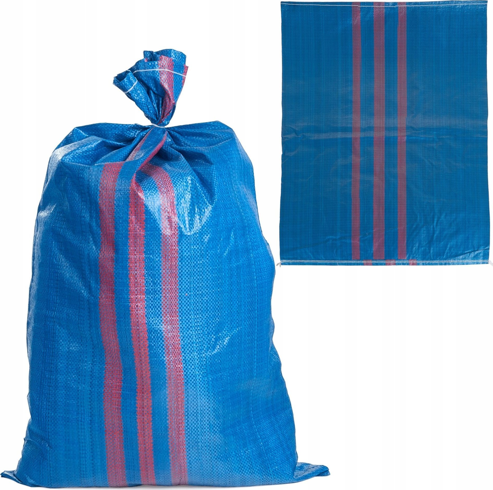 Worek polipropylenowy 65x105cm 50kg /Niebiesko-czerwony