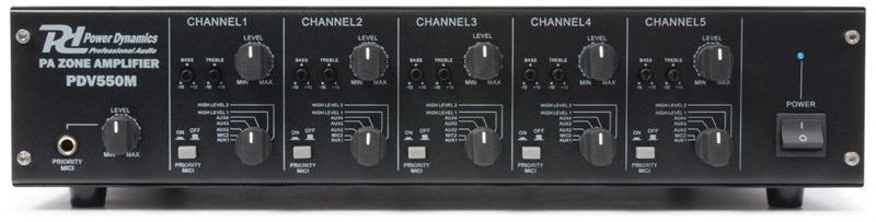 Power Dynamics Pięciokanałowy wzmacniacz PDV550M one size