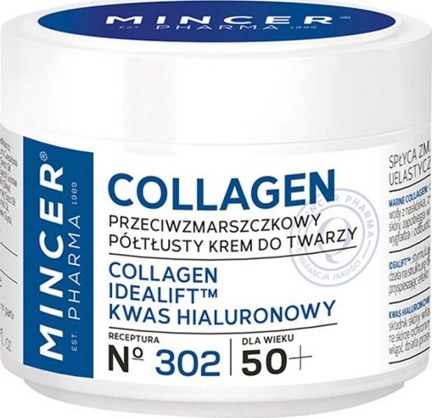 Mincer Pharma Collagen 50+ Krem półtłusty przeciwzmarszczkowy nr 302 50ml