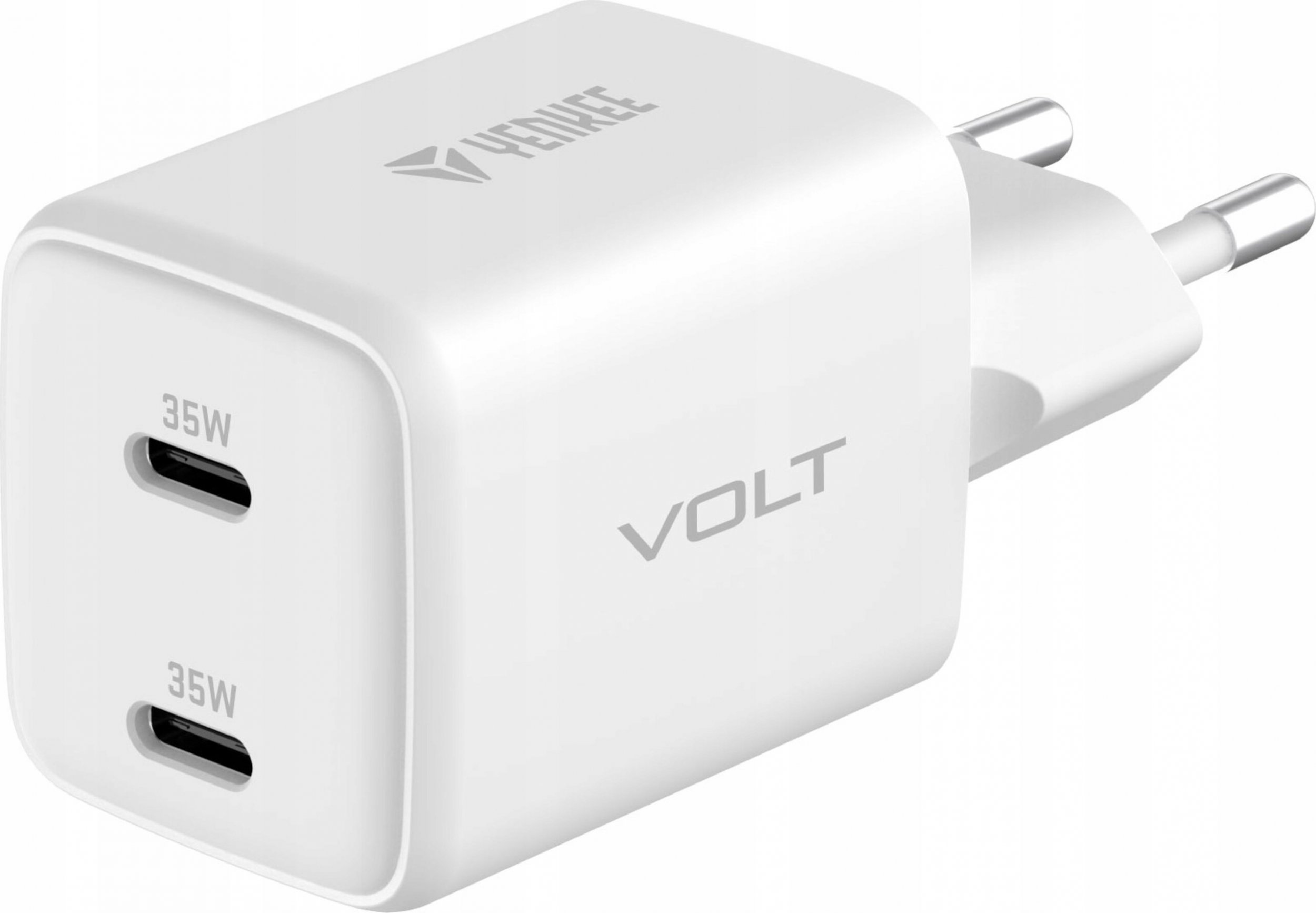 Ładowarka Yenkee Ładowarka sieciowa USB C 2x18W 3A Power delivery 3.0 QC3.0 Biała