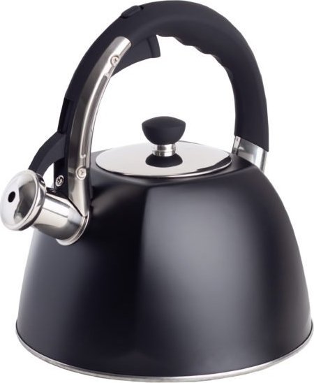 BERRETTI - Czajnik tradycyjny Giulia - 3 L - czarny - indukcja - gaz - BR-6248