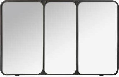 Atmosphera Lustro trójdzielne w metalowej ramie, dekoracyjne zwierciadło w stylu nowoczesnym - 45 x 70,5 cm, Twórca wnętrz