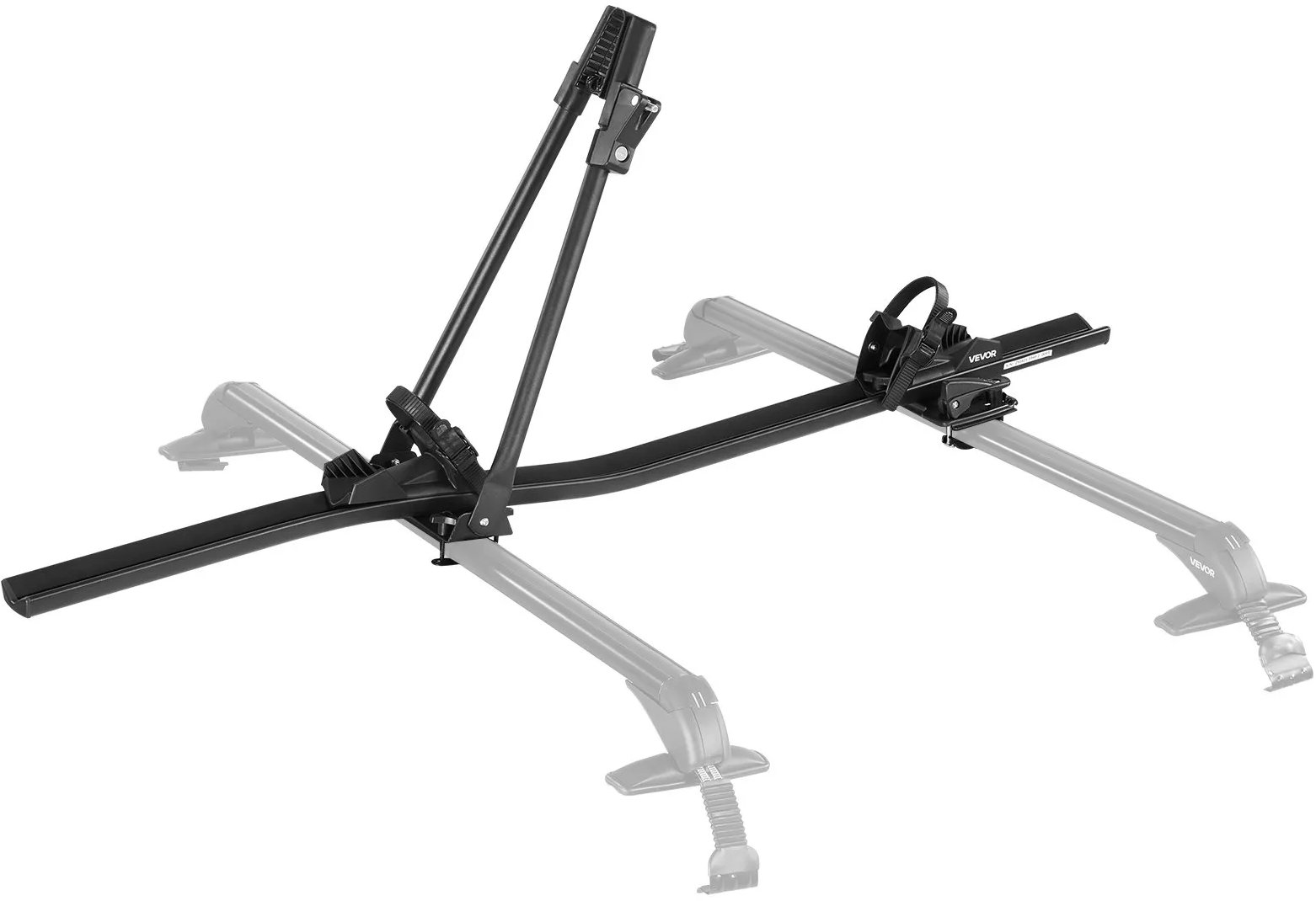 Bagażnik rowerowy dachowy, aluminiowy uchwyt 1 rower 15kg z zamkiem do auta