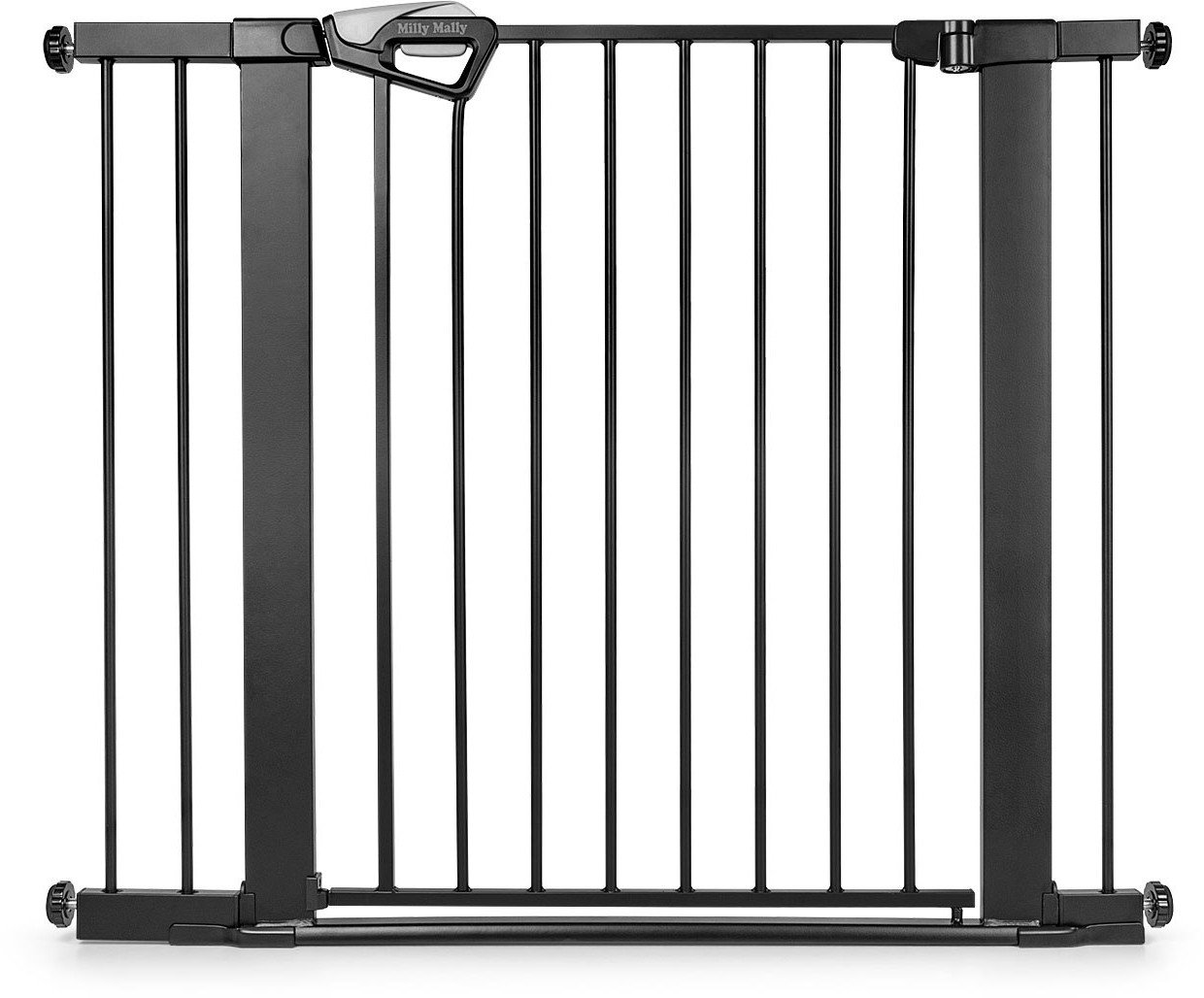 Milly Mally Bramka zabezpieczająca Barierka na schody z rozszerzeniami Guardy 104 Black EDUKAMP