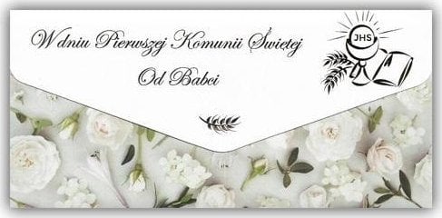 Kartka-koperta Komunia od Babci