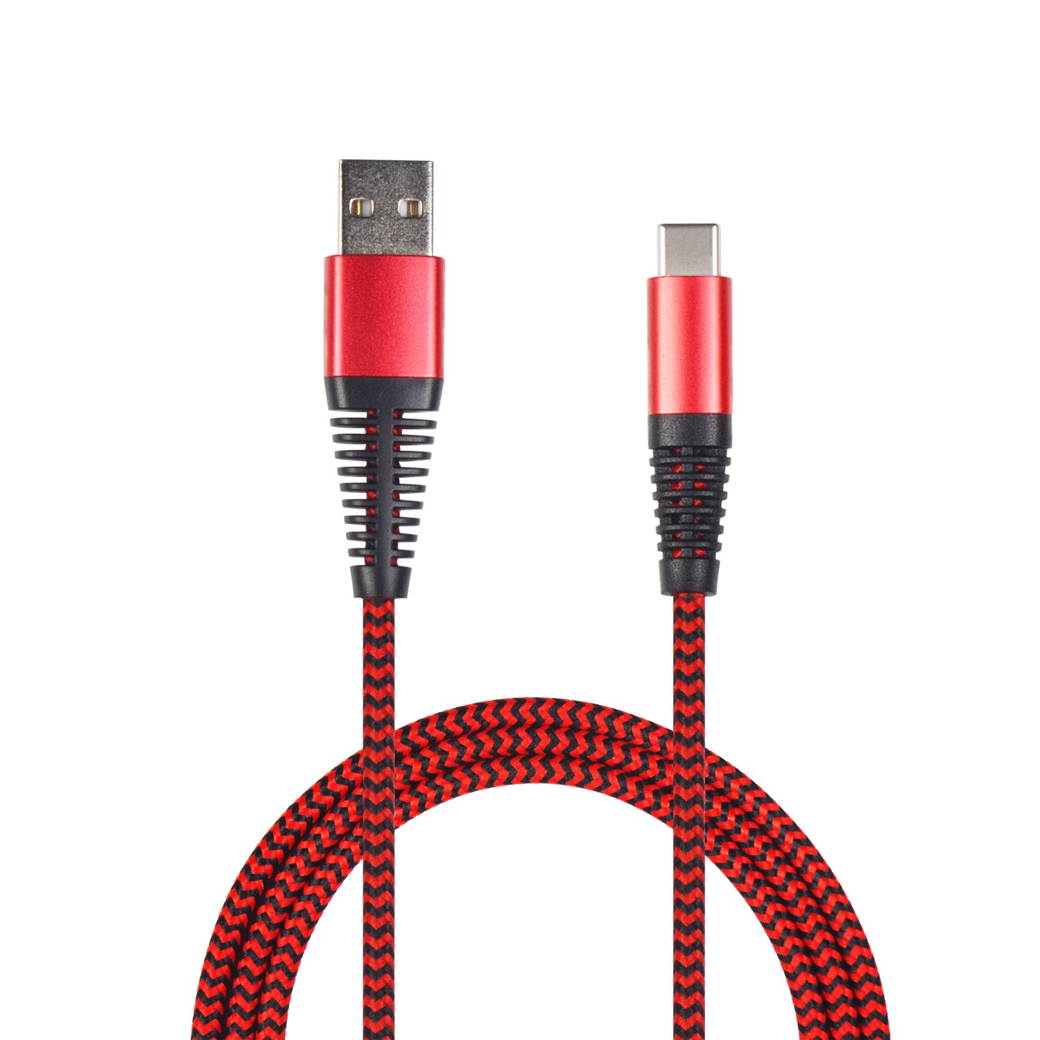 Kabel USB 2GO USB-A - USB-C 1 m Czerwony (795947)