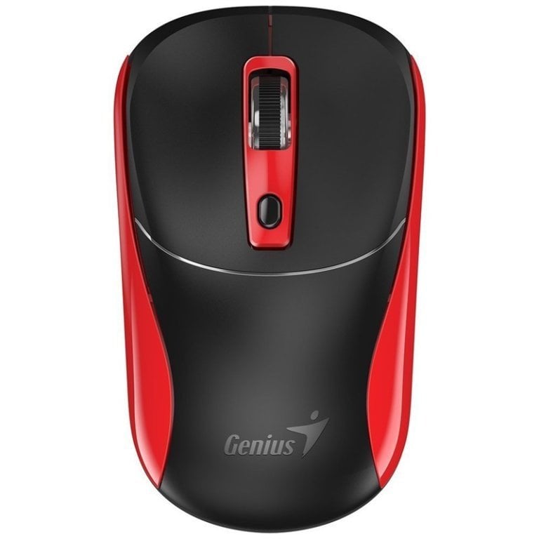 Mysz Genius Mysz bezprzewodowa, NX-7123, czarno-czerwona, optyczna, 1200DPI