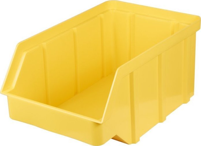 qBox Pojemnik plastikowy warsztatowy z polipropylenu standardowego. Wym: 156x100x75mm (kolor: żółty)