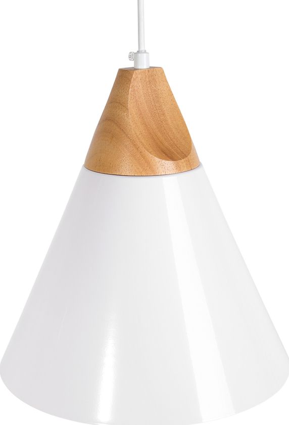 Фото - Люстра / світильник Beliani Lampa wisząca  Lampa wisząca metalowa biała ALBANO 