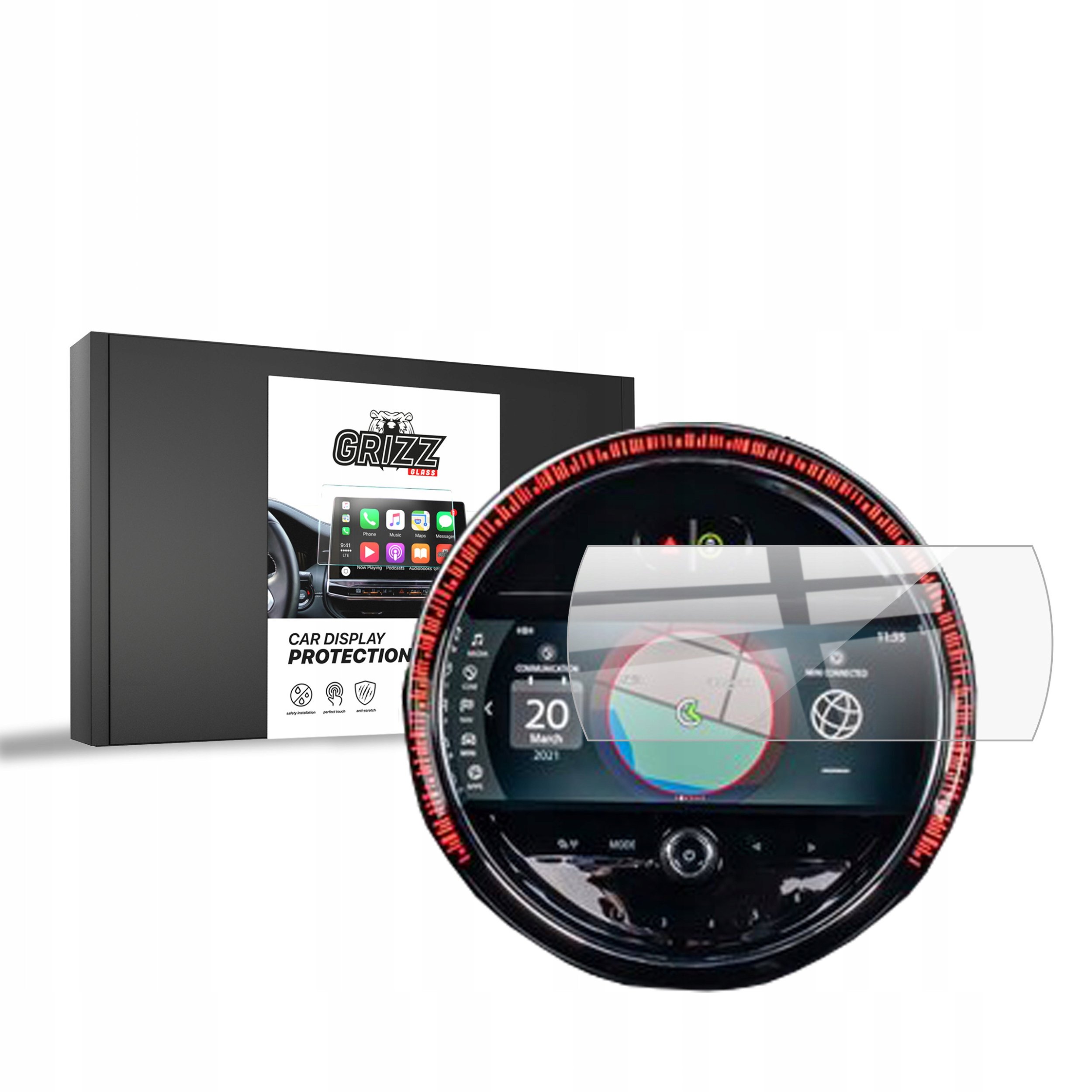 Folia ceramiczna GrizzGlass CarDisplay Protection do Mini Clubman 2 2015-2023