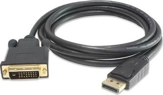 Zdjęcia - Kabel PremiumCord   DisplayPort - DVI-D 1m czarny  (kportadk02-01)